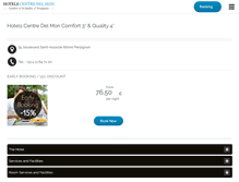Tablet Screenshot of hotels-centredelmon.com